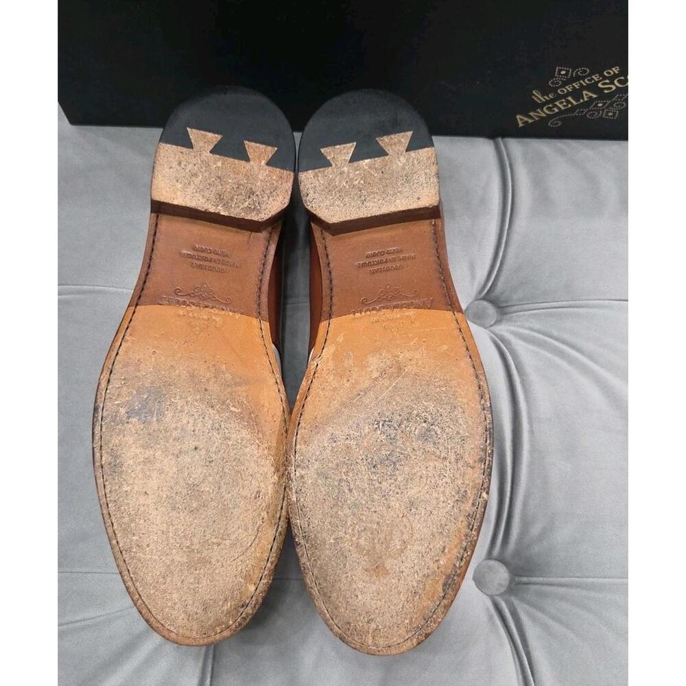 The Office of Angela Scott Ms. Presley White Oxfords Leather Womens Shoes 39 9 - Picture 14 of 16